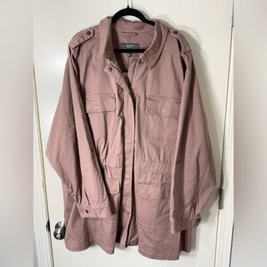 NWT Torrid Brown Clean Twill Anorak Jacket Plus Size 6X